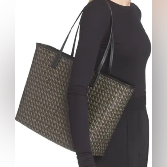 New Condition Tory Burch Always Ready Black and Brown Tote Bag - Picture 7 of 7